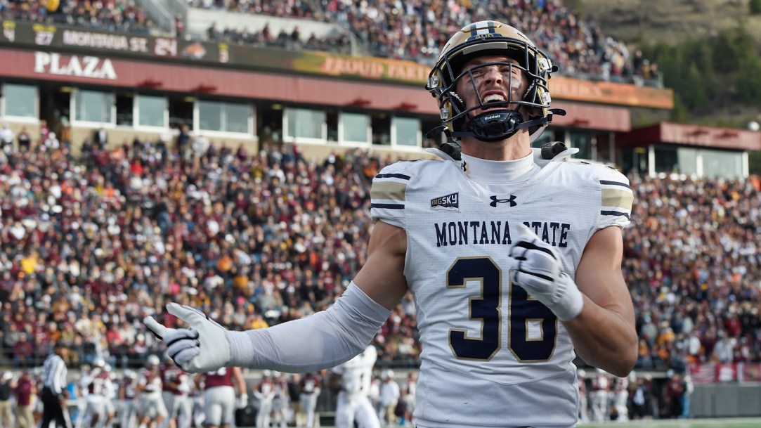 Montana Montana State Football Rivalry Celebration Stomp Logo Disrespect
