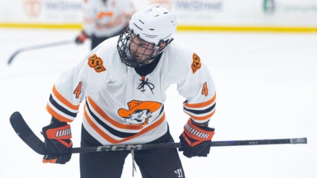 Oklahoma State hockey player