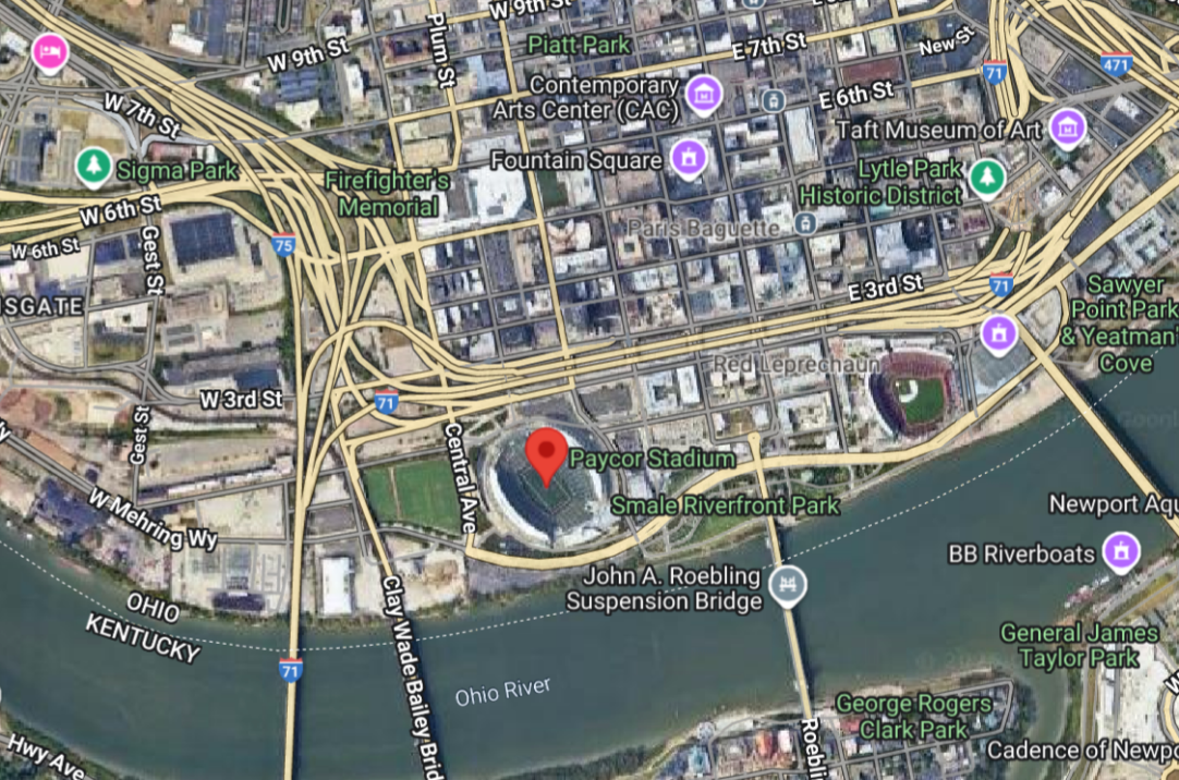 Paycor Stadium Location