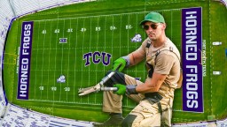 TCU Grounds Crew Blasts Vandalistic Treatment Of College Football Field For Unauthorized Photoshoot