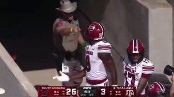 Texas Police Officer Body Checks South Carolina Football Player During Bizarre Hardo Altercation