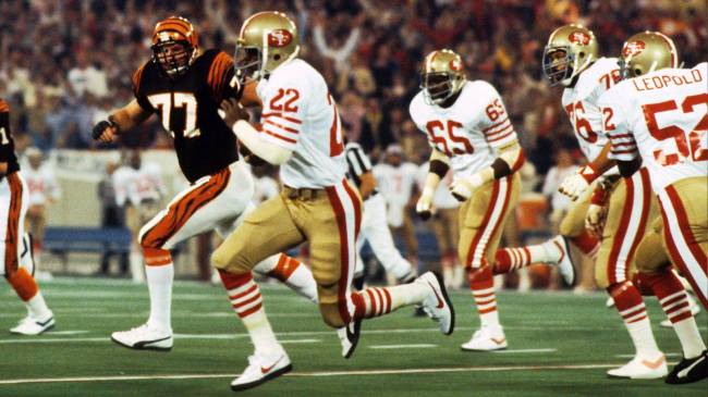 Bengals vs 49ers in Super Bowl XVI