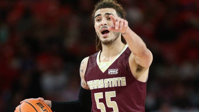 Texas State basketball player Drue Drinnon