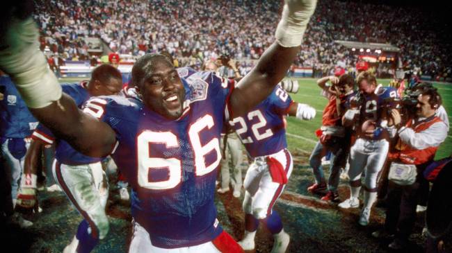 Giants celebrate after winning Super Bowl XXV