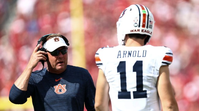 Jackson Arnold and Hugh Freeze Auburn Tigers