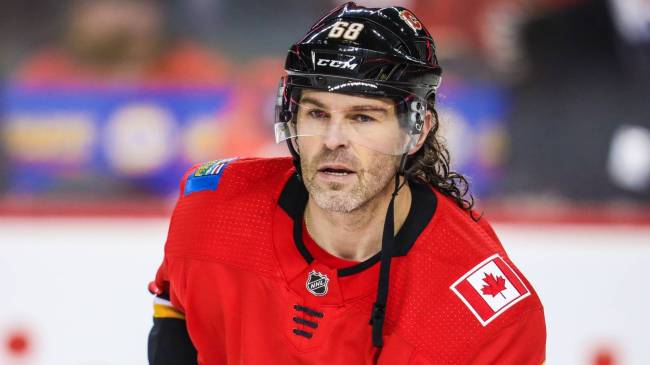 Jaromir Jagr on the Flames