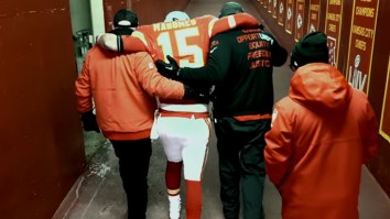 Patrick Mahomes Helped Off The Field With Knee Injury As Chiefs Are Eliminated From The Playoffs