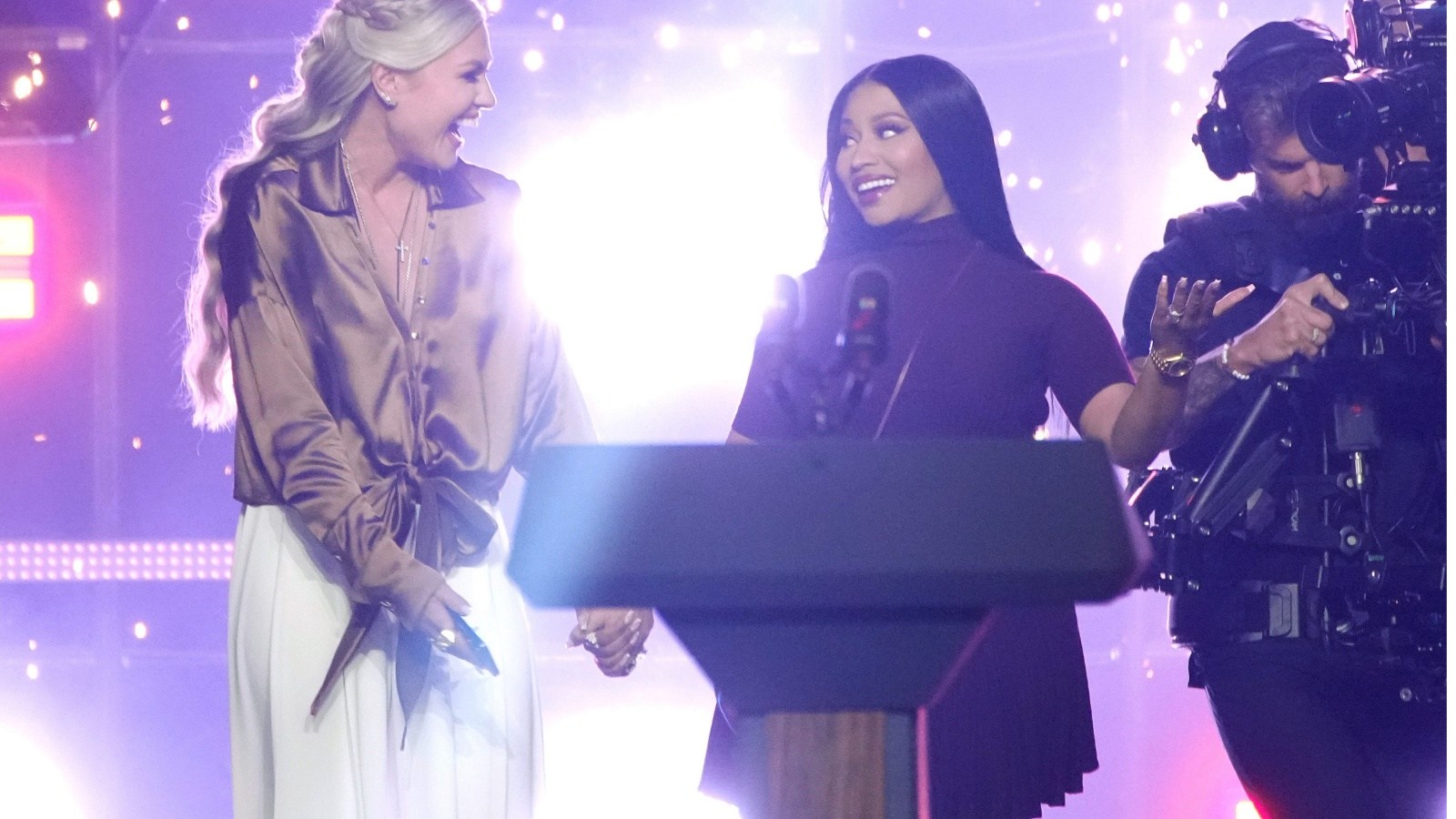 Nicki Minaj Appears At Erika Kirk's Turning Point USA Event