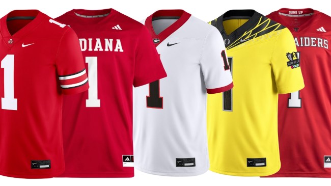 Nike and adidas college football jerseys
