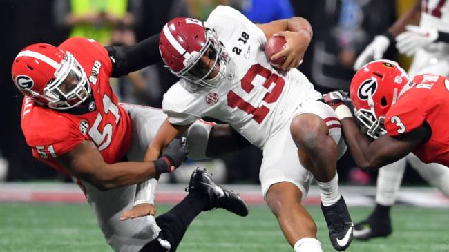 Alabama vs Georgia in 2018 national championship