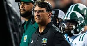 Ohio football coach Brian Smith