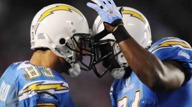 Chargers players during 2010 season