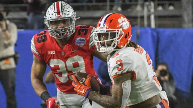 Clemson vs Ohio State in 2019 Fiesta Bowl