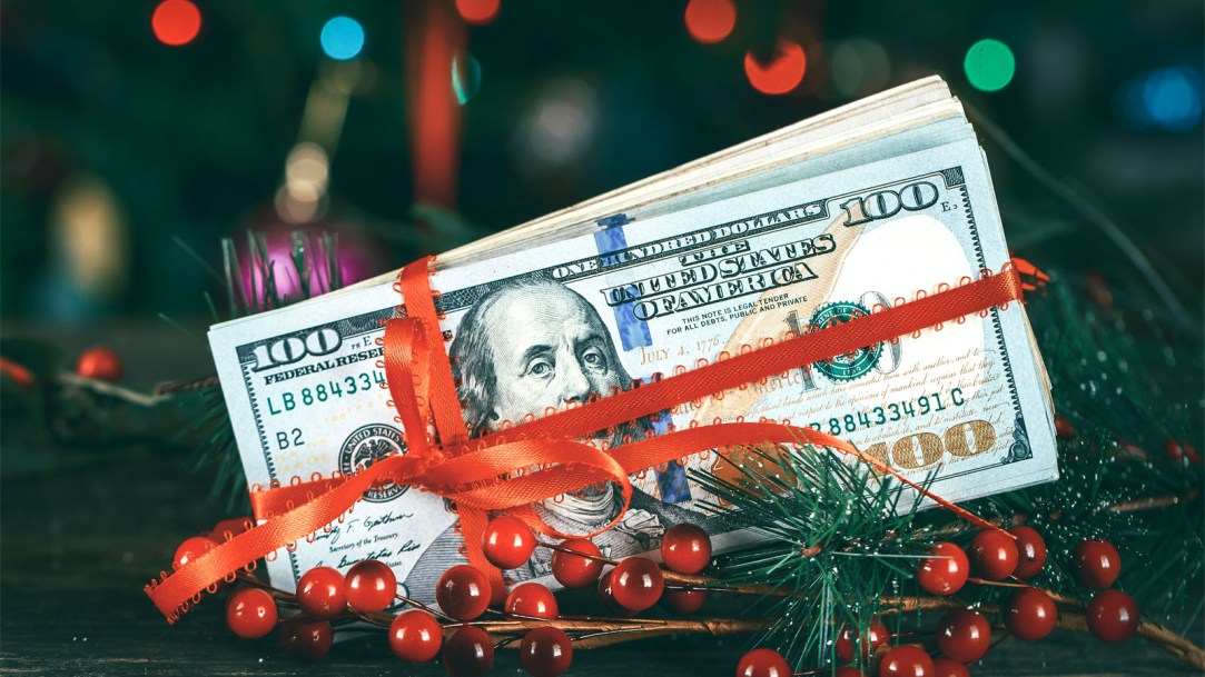 dollars-as-a-Christmas-gift