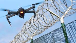 drone over prison