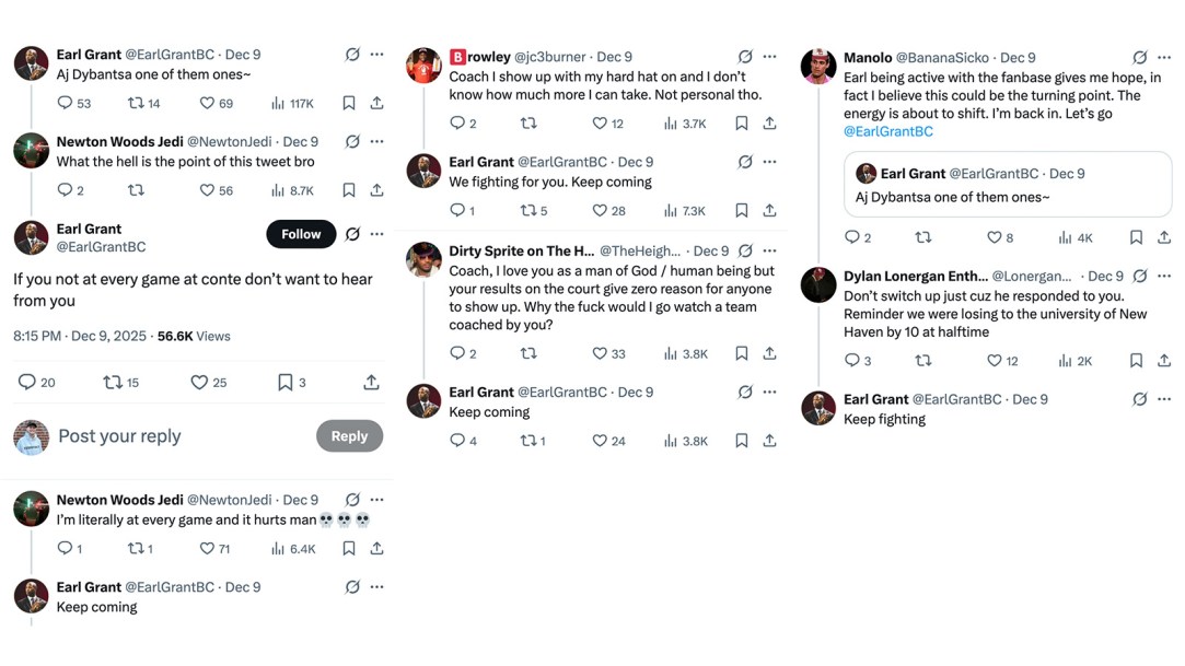 Earl Grant Reply fans