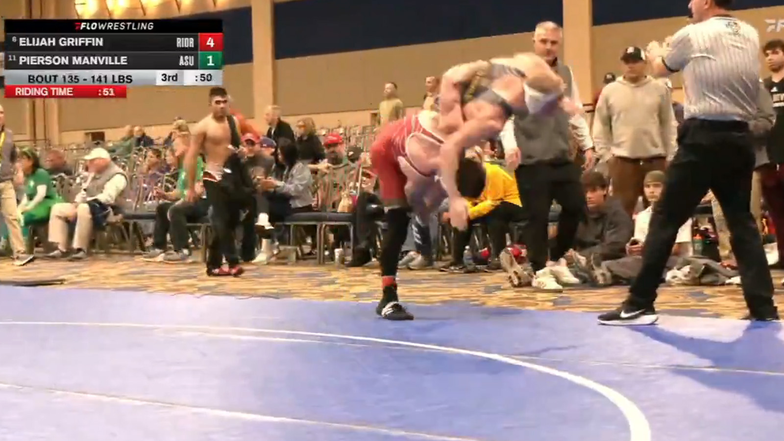 College Wrestler Celebrates Dirty Body Slam With Smug Grin While Injured Opponent Screams In Pain