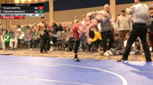 Elijah Griffin College Wrestling Rider Dirty Body Slam Smirk