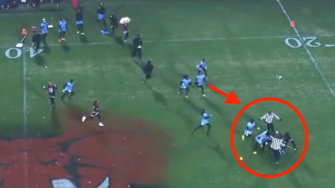 Georgia High School Flag Football Brawl Gainesville Carter Fight Playoffs