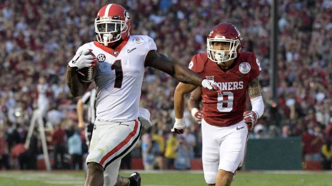 Georgia vs Oklahoma in 2018 Rose Bowl