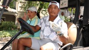 Ja Rule in golf cart
