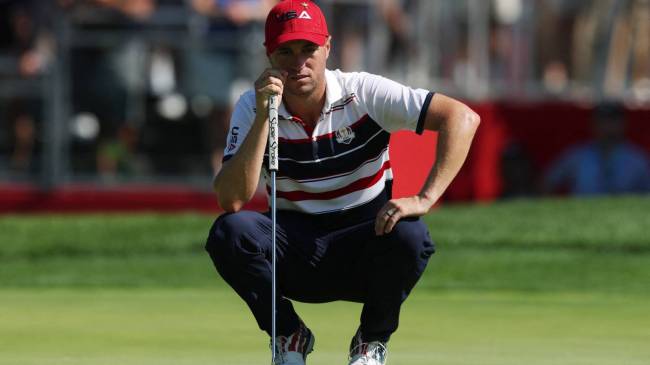 Justin Thomas at the 2025 Ryder Cup