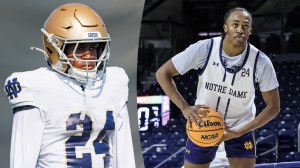 Mark Zackery Notre Dame Football Basketball height Weight size