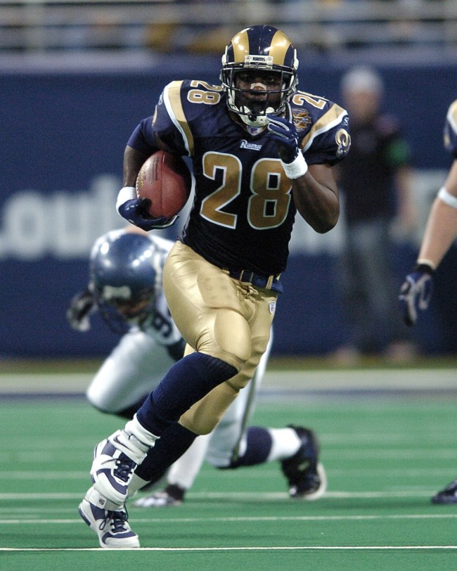 Marshall Faulk wearing LeBron 2s