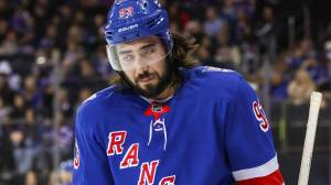 Rangers center Mika Zibanejad