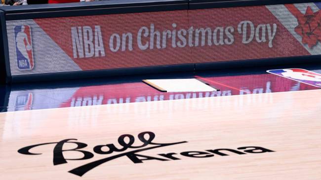 NBA on Christmas Day sign