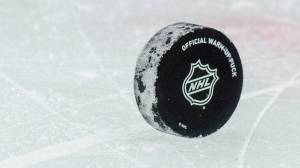NHL logo on puck