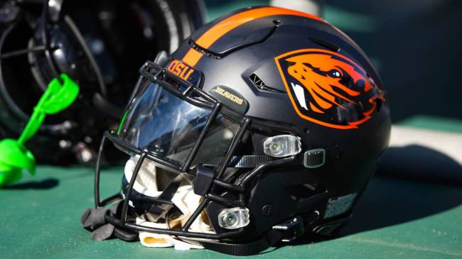 Oregon State football helmet