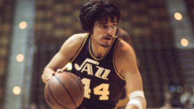 Jazz guard Pete Maravich