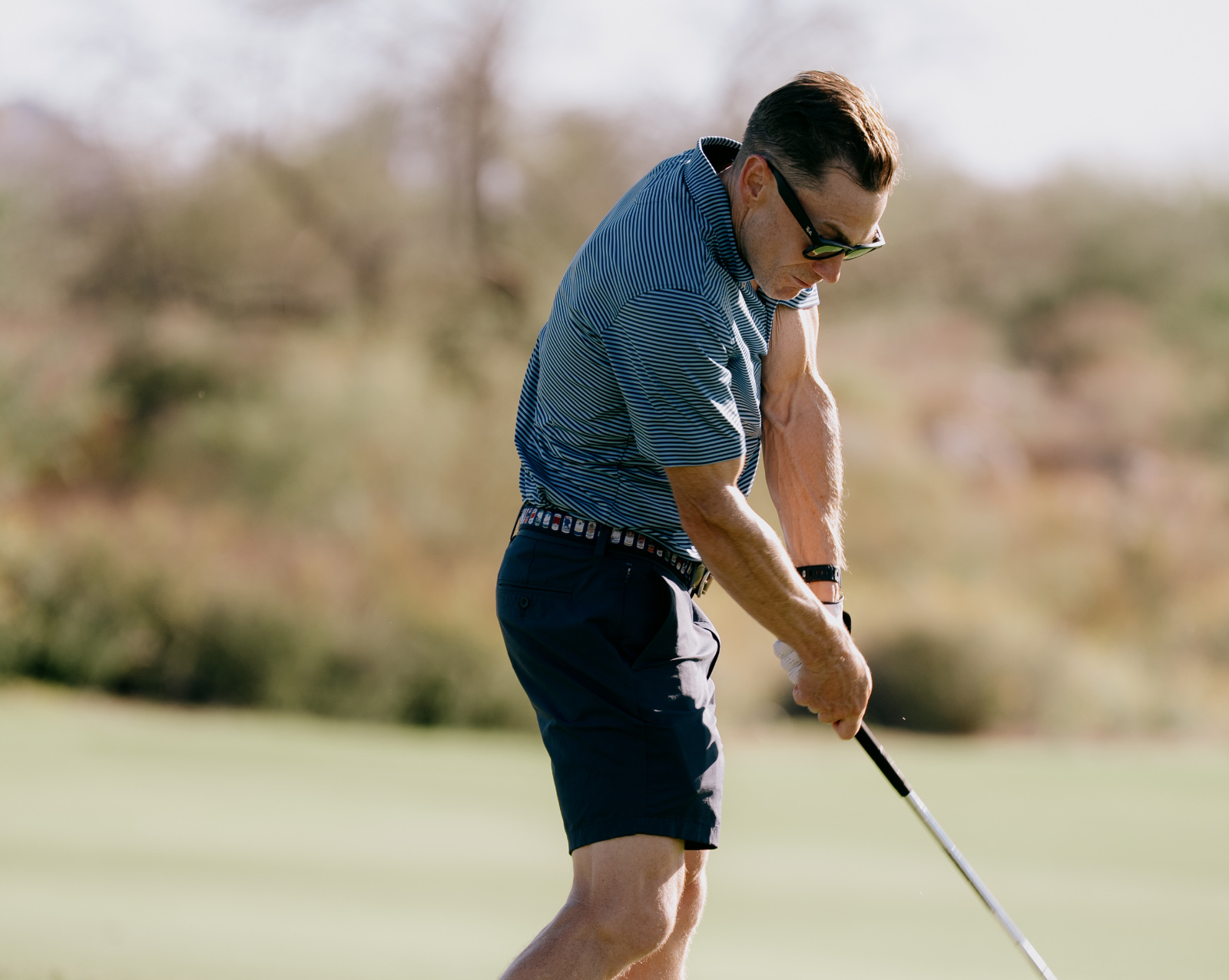 Cass Anderson of BroBible PXG fitting at Scottsdale National Golf Club