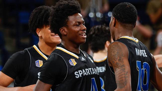 San Jose State basketball players