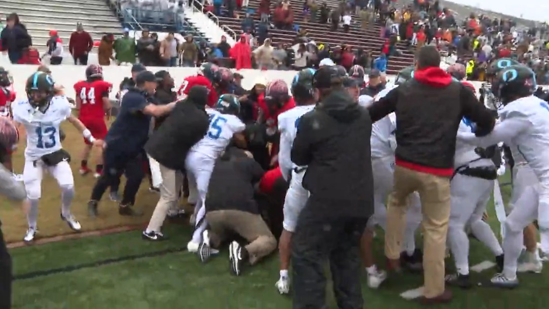 South Carolina High School Football Brawl Oceanside Collegiate Belton-Honea Path