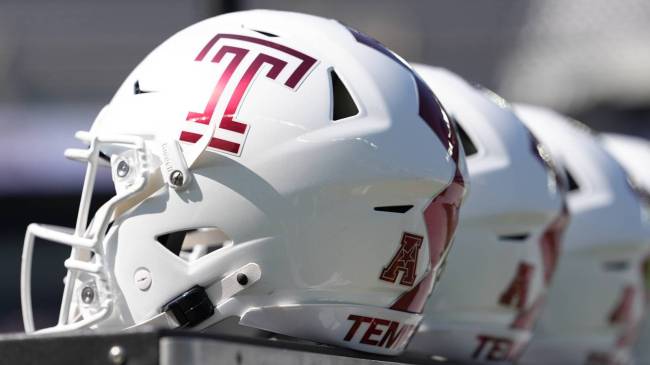 Temple football helmets