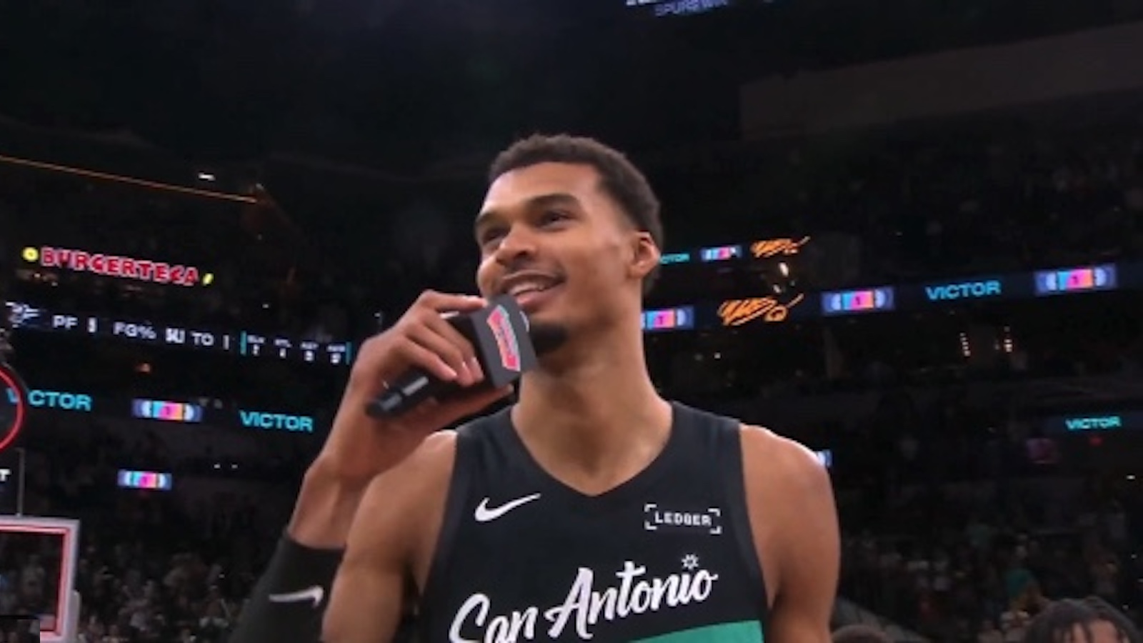 Victor Wembanyama Was Feeling Himself After Spurs’ Win Over OKC; Took Shot Chet Holmgren, Started New Tradition With the Fans