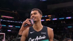 Victor Wembanyama Was Feeling Himself After Spurs’ Win Over OKC; Took Shot Chet Holmgren, Started New Tradition With the Fans