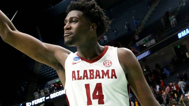 Alabama basketball player Charles Bediako