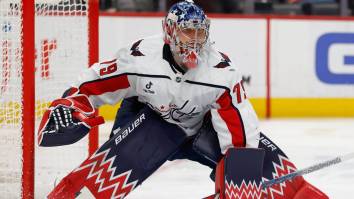 Capitals Goalie Had To Be Carried Off The Ice After Battling Through Injury To Help Seal Shootout Win