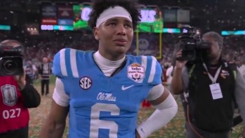 Emotional Trinidad Chambliss Tears Up After Ole Miss’ Heartbreaking Loss To Miami