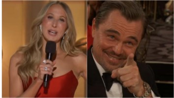 Leonardo DiCaprio Awkwardly Reacts To Nikki Glaser Making Jokes About Him Dating Younger Women At Golden Globes