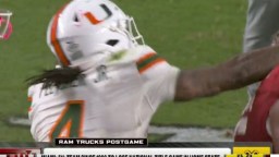 Miami’s Mark Fletcher Punches Indiana Player In The Face After Losing National Championship Game
