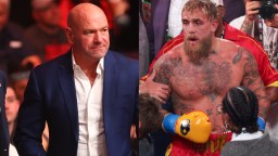 Jake Paul & Dana White Awkwardly Meet Face-To-Face In Trump’s Suite At National Championship Game In Miami
