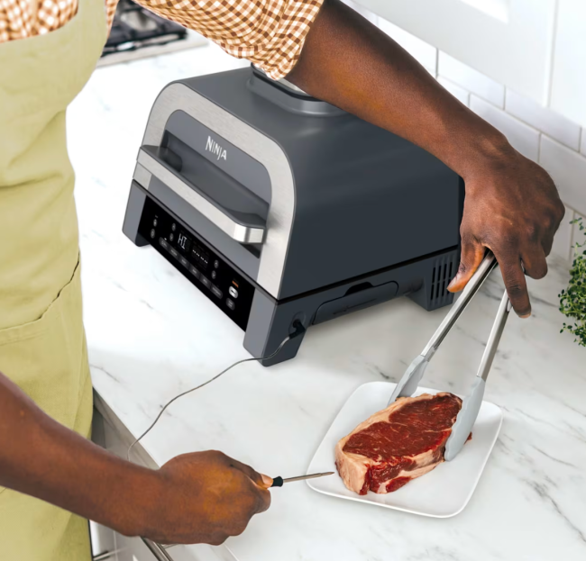 Ninja® Foodi® Smart XL 6-in-1 Indoor Grill & Air Fryer with Built-in Thermometer