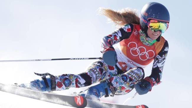 Skier Sarah Schleper at the 2018 Winter Olympics