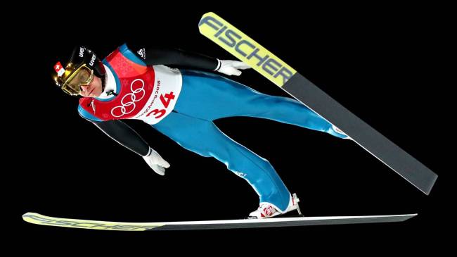 Switzerland ski jumper Simon Ammann at 2018 Olympics