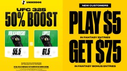 Tuning Into UFC 325 This Weekend? Get Your Picks In With Underdog! (CODE ‘BROBIBLE’ FOR $75 IN ENTRIES)
