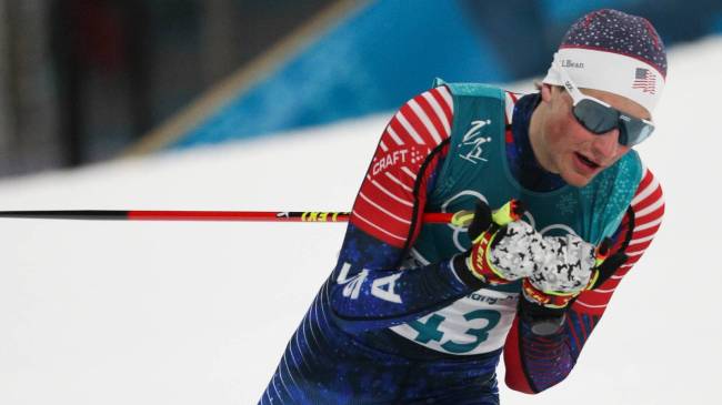 Team USA skier Ben Loomis at 2018 Winter Olympics